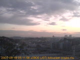 展望カメラtotsucam映像: 戸塚駅周辺から東戸塚方面を望む 2007-09-18(火) dawn