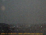 展望カメラtotsucam映像: 戸塚駅周辺から東戸塚方面を望む 2008-11-16(日) dawn