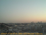 展望カメラtotsucam映像: 戸塚駅周辺から東戸塚方面を望む 2009-01-17(土) dawn