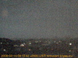 展望カメラtotsucam映像: 戸塚駅周辺から東戸塚方面を望む 2009-02-14(土) dawn