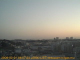 展望カメラtotsucam映像: 戸塚駅周辺から東戸塚方面を望む 2009-02-21(土) dawn