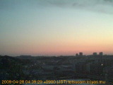 展望カメラtotsucam映像: 戸塚駅周辺から東戸塚方面を望む 2009-04-28(火) dawn