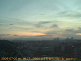 展望カメラtotsucam映像: 戸塚駅周辺から東戸塚方面を望む 2009-07-07(火) dawn