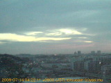 展望カメラtotsucam映像: 戸塚駅周辺から東戸塚方面を望む 2009-07-14(火) dawn