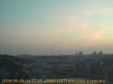 展望カメラtotsucam映像: 戸塚駅周辺から東戸塚方面を望む 2009-08-29(土) dawn