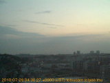 展望カメラtotsucam映像: 戸塚駅周辺から東戸塚方面を望む 2010-07-26(月) dawn