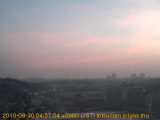 展望カメラtotsucam映像: 戸塚駅周辺から東戸塚方面を望む 2010-08-30(月) dawn