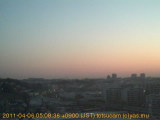 展望カメラtotsucam映像: 戸塚駅周辺から東戸塚方面を望む 2011-04-06(水) dawn