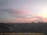 展望カメラtotsucam映像: 戸塚駅周辺から東戸塚方面を望む 2011-09-13(火) dawn