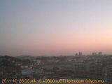 展望カメラtotsucam映像: 戸塚駅周辺から東戸塚方面を望む 2011-10-28(金) dawn