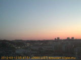 展望カメラtotsucam映像: 戸塚駅周辺から東戸塚方面を望む 2012-03-13(火) dawn