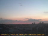 展望カメラtotsucam映像: 戸塚駅周辺から東戸塚方面を望む 2012-07-17(火) dawn
