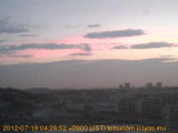 展望カメラtotsucam映像: 戸塚駅周辺から東戸塚方面を望む 2012-07-19(木) dawn