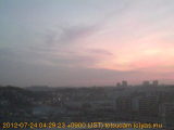 展望カメラtotsucam映像: 戸塚駅周辺から東戸塚方面を望む 2012-07-24(火) dawn
