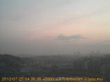 展望カメラtotsucam映像: 戸塚駅周辺から東戸塚方面を望む 2012-07-25(水) dawn
