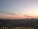 展望カメラtotsucam映像: 戸塚駅周辺から東戸塚方面を望む 2012-08-02(木) dawn