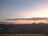 展望カメラtotsucam映像: 戸塚駅周辺から東戸塚方面を望む 2012-08-16(木) dawn