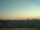展望カメラtotsucam映像: 戸塚駅周辺から東戸塚方面を望む 2012-08-21(火) dawn