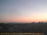 展望カメラtotsucam映像: 戸塚駅周辺から東戸塚方面を望む 2012-08-27(月) dawn