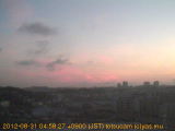 展望カメラtotsucam映像: 戸塚駅周辺から東戸塚方面を望む 2012-08-31(金) dawn