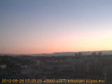 展望カメラtotsucam映像: 戸塚駅周辺から東戸塚方面を望む 2012-09-29(土) dawn