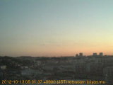 展望カメラtotsucam映像: 戸塚駅周辺から東戸塚方面を望む 2012-10-13(土) dawn