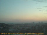 展望カメラtotsucam映像: 戸塚駅周辺から東戸塚方面を望む 2012-10-15(月) dawn