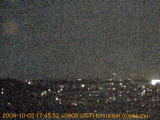 展望カメラtotsucam映像: 戸塚駅周辺から東戸塚方面を望む 2009-10-02(金) dusk