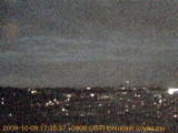 展望カメラtotsucam映像: 戸塚駅周辺から東戸塚方面を望む 2009-10-09(金) dusk