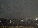 展望カメラtotsucam映像: 戸塚駅周辺から東戸塚方面を望む 2010-10-21(木) dusk