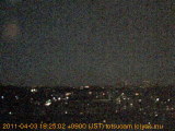 展望カメラtotsucam映像: 戸塚駅周辺から東戸塚方面を望む 2011-04-03(日) dusk