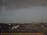展望カメラtotsucam映像: 戸塚駅周辺から東戸塚方面を望む 2012-03-16(金) dusk