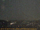展望カメラtotsucam映像: 戸塚駅周辺から東戸塚方面を望む 2012-10-28(日) dusk